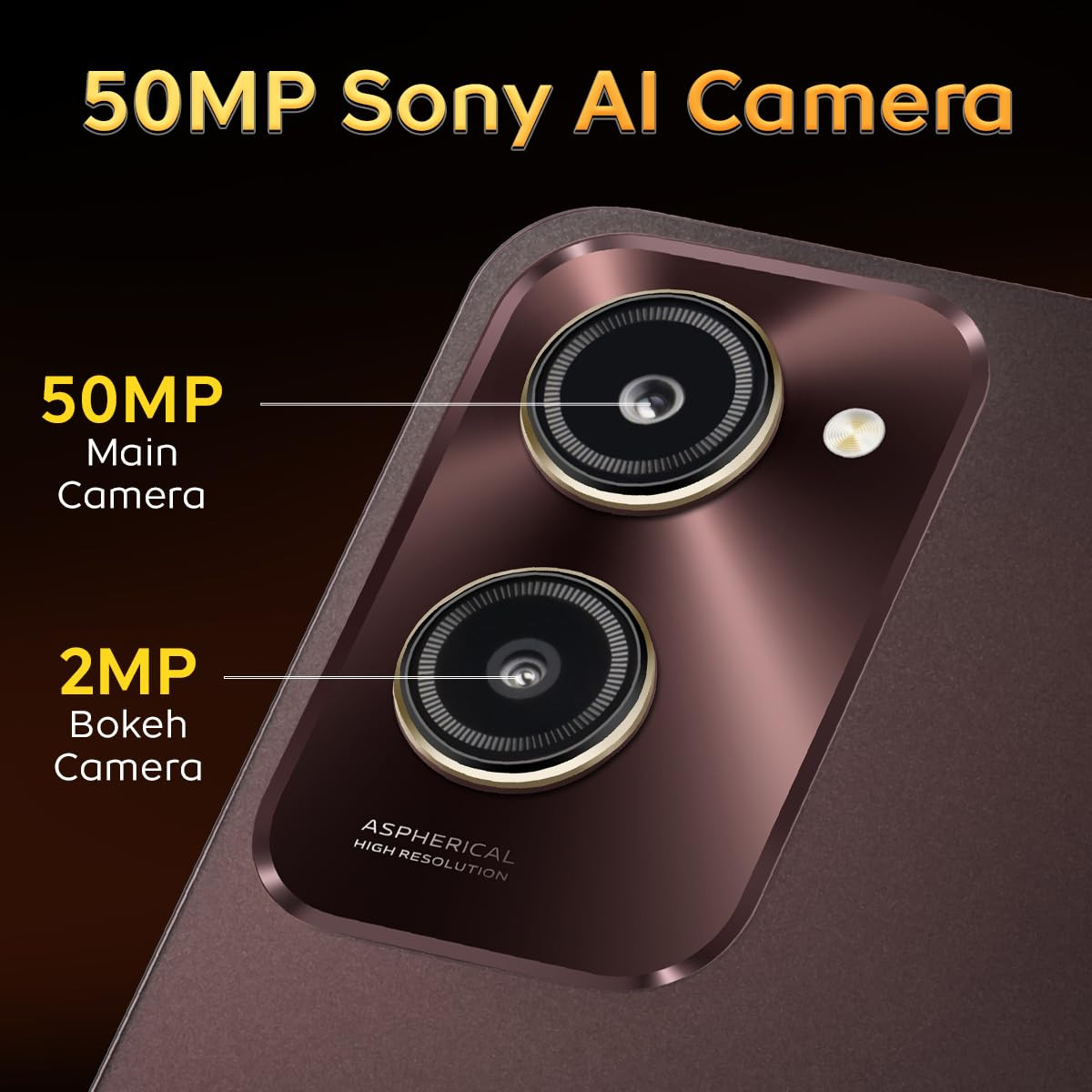 iQOO Z9 Lite 5G Mocha Brown 6GB RAM 128GB Storage  Dimensity 6300 5G  50MP Sony AI Camera  Charger in The Box