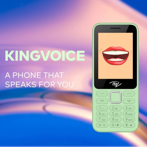 itel it5330 Keypad Mobile Phone  28 Big Display  Premium Glass-Like Back Design  1900mAh Long-Lasting Battery  Auto Call Recording  Wireless FM  Light Green