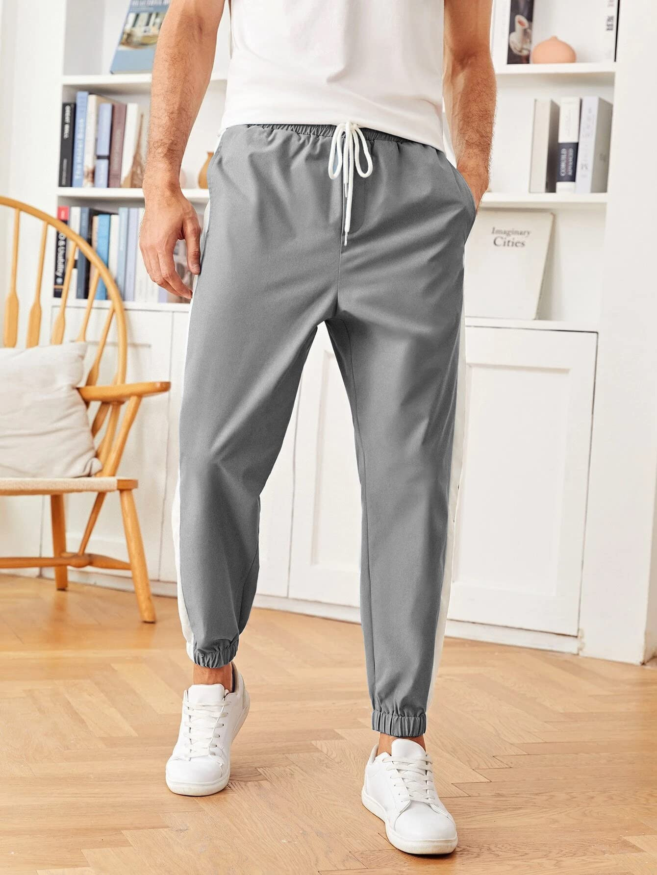COUTEXYI Summer men´s casual striped pants fitness sports pants tight  jogging trousers - Walmart.com