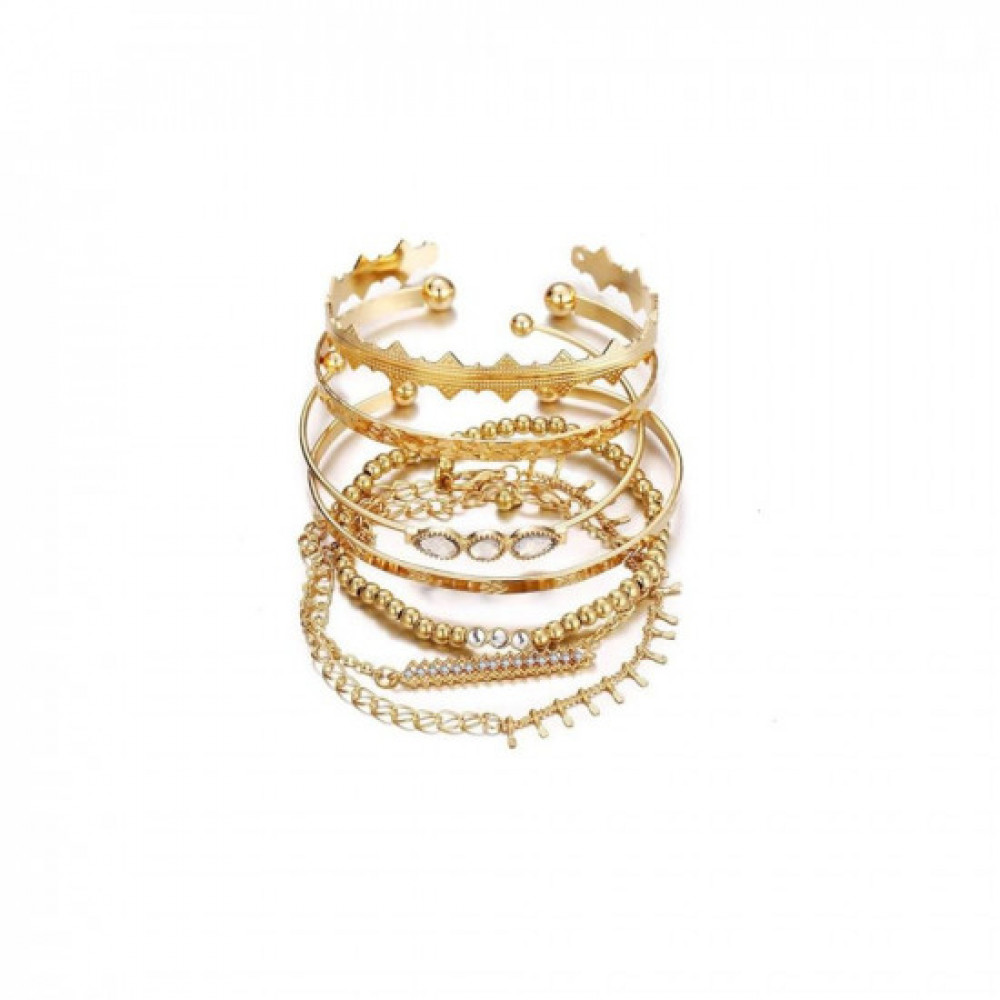 Jewels Galaxy Gold Plated Pink & Green AD Bracelet at Rs 873/piece in Delhi