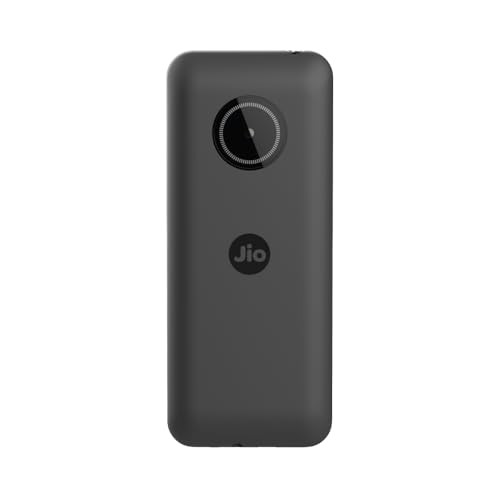 JioBharat J1 4G Keypad Phone with JioTV JioHotstar UPI JioSoundPay JioSaavn JioChat JioPhotos Powerful 2500mAh Battery LED Torch Digital Camera  Dark Grey  Locked for JioNetwork