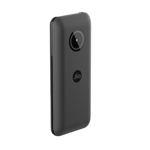 JioBharat J1 4G Keypad Phone with JioTV JioHotstar UPI JioSoundPay JioSaavn JioChat JioPhotos Powerful 2500mAh Battery LED Torch Digital Camera  Dark Grey  Locked for JioNetwork