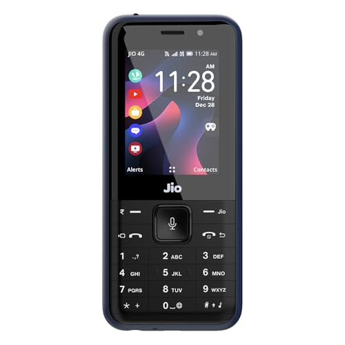 JioPhone Prima 2 4G Keypad Phone with Premium Design YouTube JioTV JioHotstar JioSaavn JioPayUPI Video Calling LED Torch Digital Cameras  Black  Locked for JioNetwork