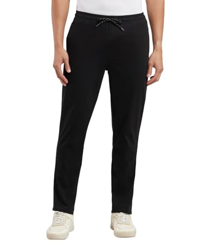 jockey men regular fit cotton blend track pants 9500 0103 black black xlblackxl 125063392031524 m