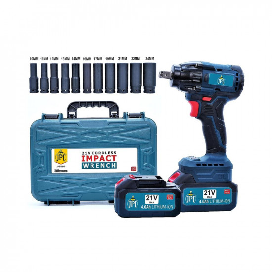 JPT COMBO New Beastly 21V Cordless Impact Wrench Heavy Duty Powerful Brushless Motor with 1/2