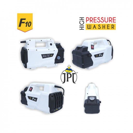 JPT F10 Car Washer High Pressure Pump | 2400 Watt Powerful Motor | Pressure - 220 BAR | Flow Rate 10L/Min | Heavy Duty Deep-Cleaner Washing Machine for Cars, Bikes, Floor & Home | 100% Copper Winding