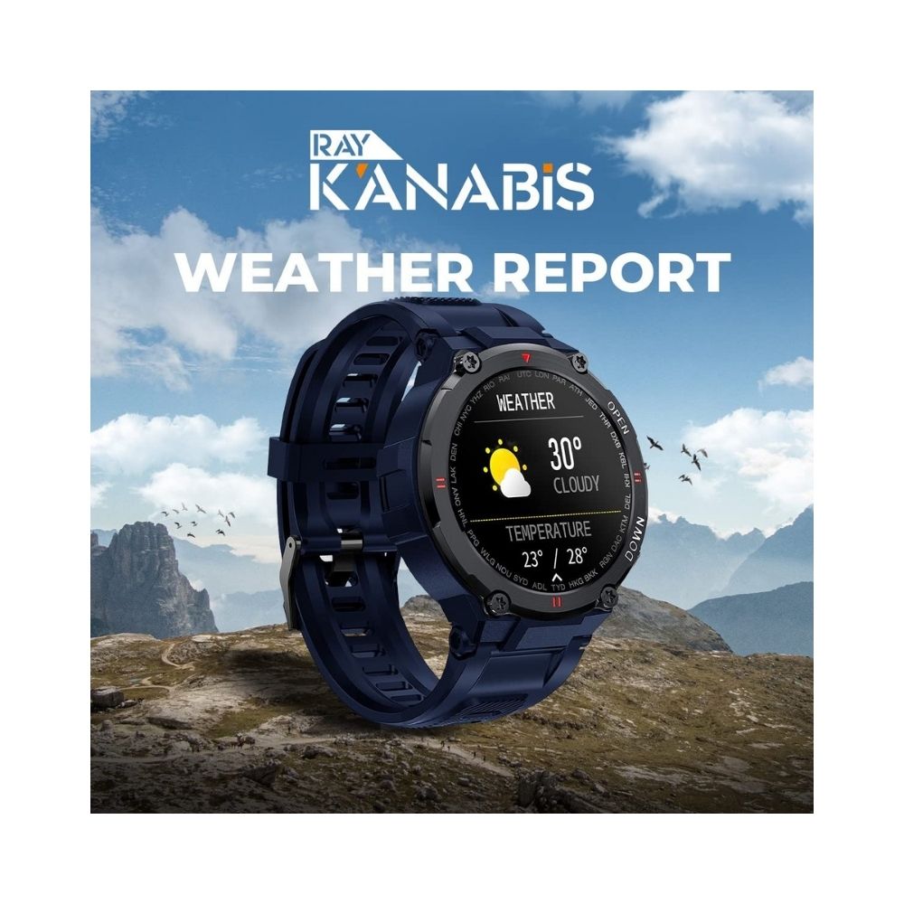 JUST CORSECA Ray K'ANAB!S Calling smartwatch with IP68 and Sports Watch. (Blue)