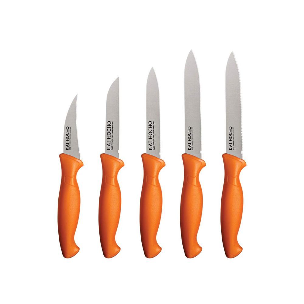 Kai Stainless Steel Kitchen Knife (Orange)