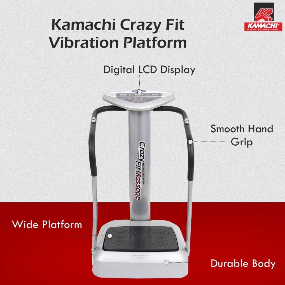 KAMACHI Crazy Fit Massager for Full Body Workout Vibration and Fitness Platform; Reduce fat; Max User Weight 110 KGS