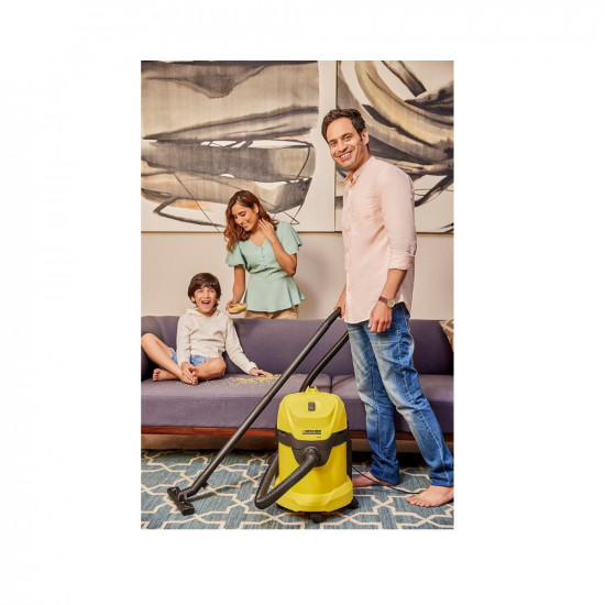 KARCHER Wd3 Eu Wet&Dry Vacuum Cleaner,1000 Watts Powerful Suction,17 L  Capacity,Blower Function,Easy