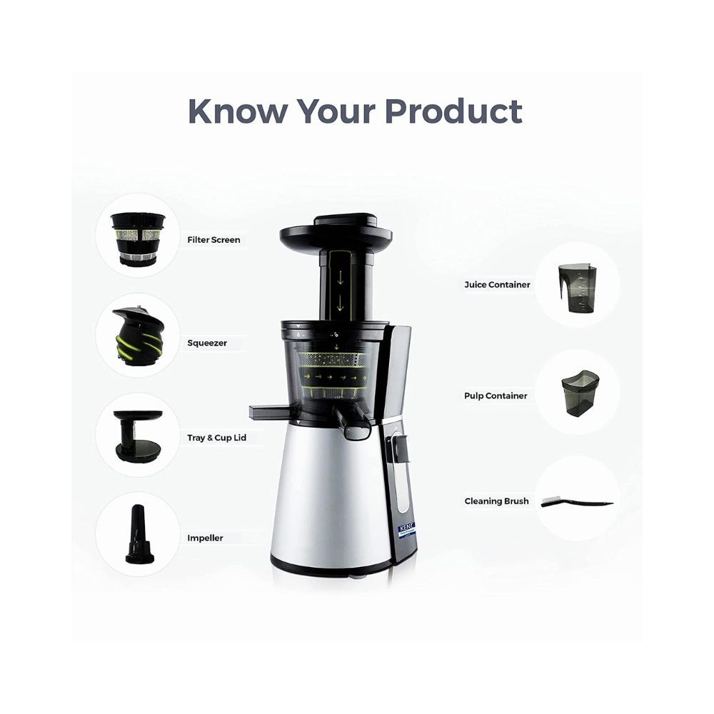 Kent 16006 Cold Pressed Juicer Black