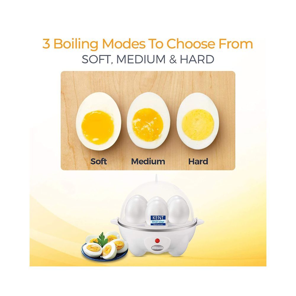 KENT 16053 Egg Boiler-W 360 Watts  Stainless Steel Heating Plate Boils Upto 7 Eggs at a Time