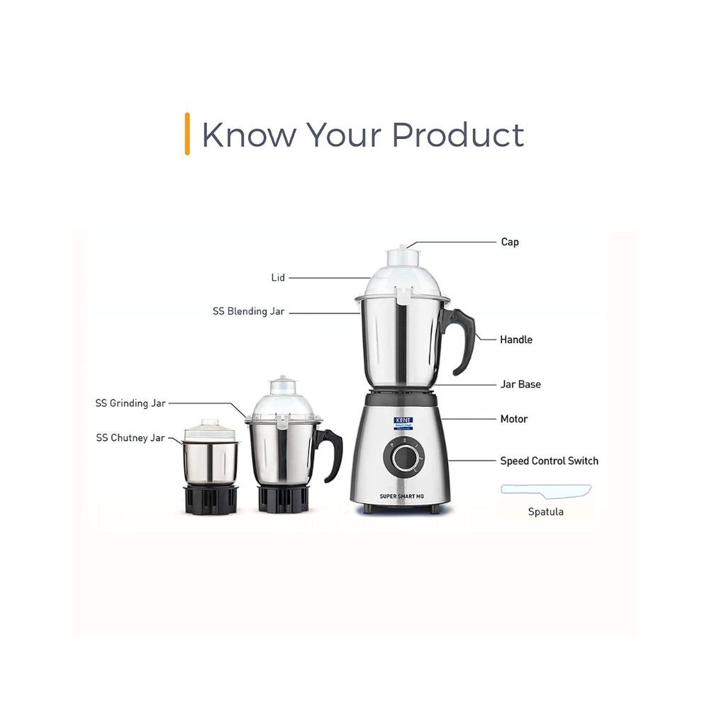 Kent super on sale smart mixer grinder
