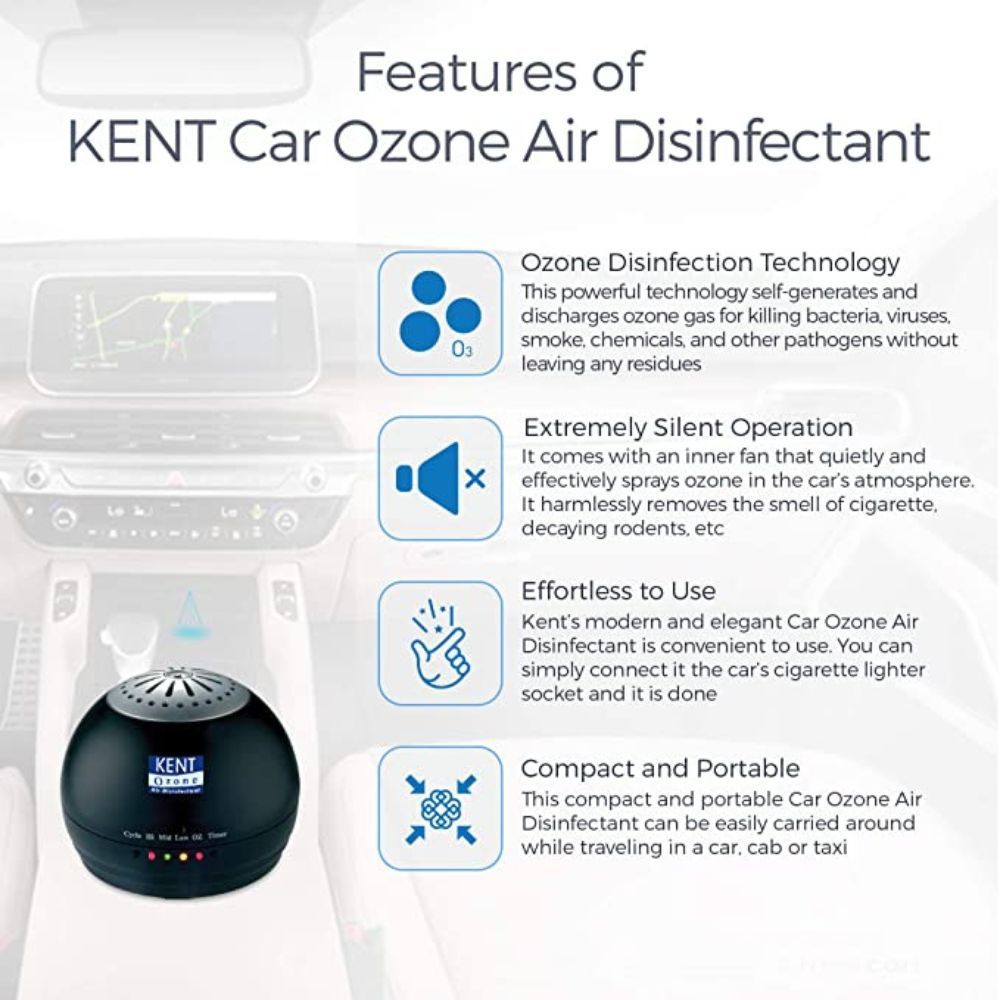 Kent Car Ozone Air Disinfectant 3.6-Watt for Car
