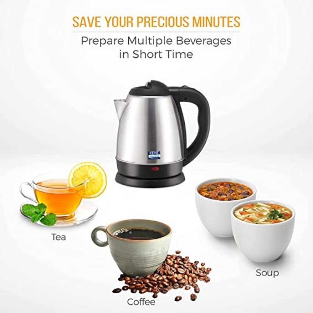 Kent Vogue 1500W 15L Electric Kettle Silver