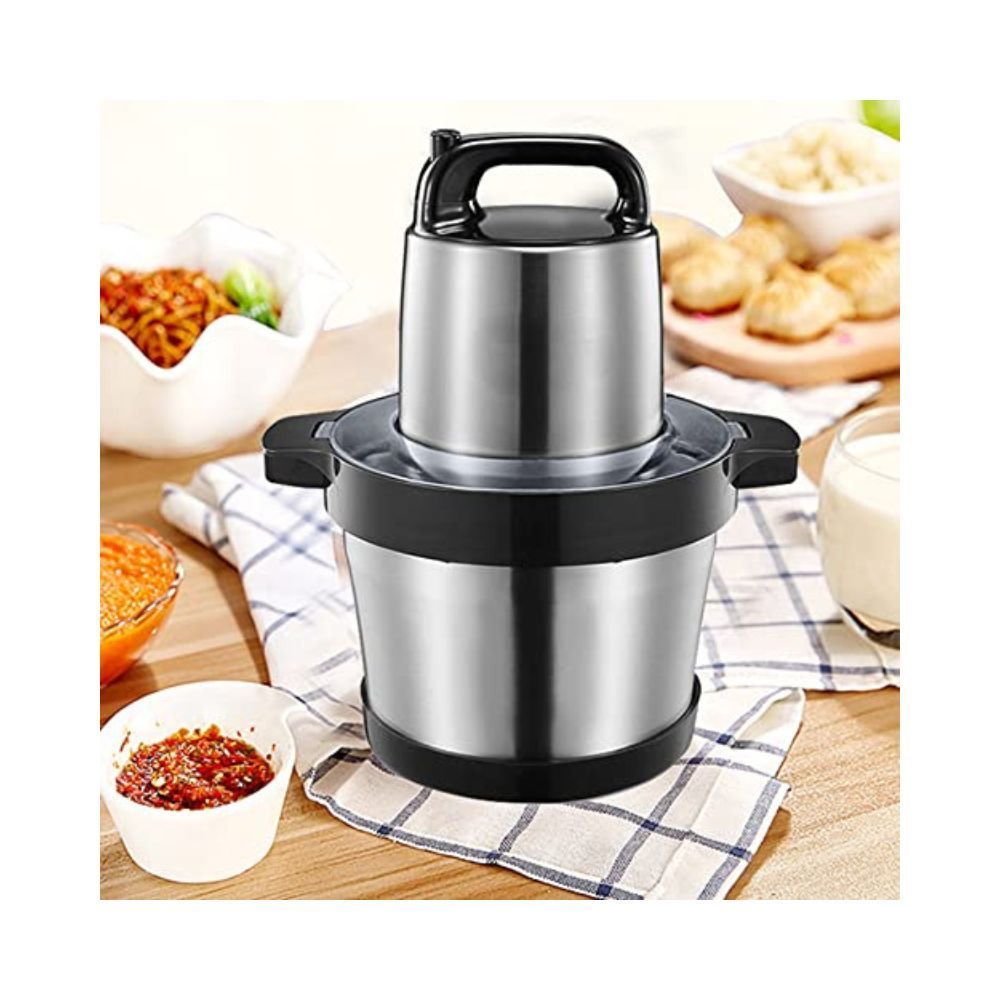 Kitchen Food Chopper, Meat, Vegetables, Onion (Silver)