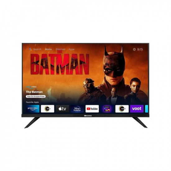 Kodak 106 cm (42 inches) Full HD Certified Android Smart LED TV 42FHDX7XPRO (Black)