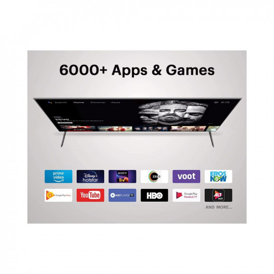 Kodak 139 cm 55 inches Bezel-Less Design Series 4K Ultra HD Smart Android LED TV 55UHDX7XPROBL Black