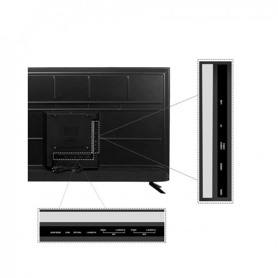 Kodak 139 cm 55 inches Bezel-Less Design Series 4K Ultra HD Smart Android LED TV 55UHDX7XPROBL Black