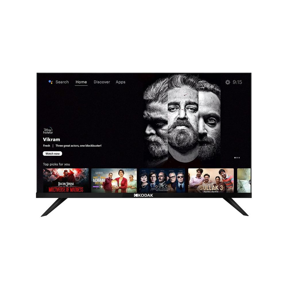 Kodak 7XPro 139 cm (55 inch) Ultra HD (4K) LED Smart Android TV with 40W Sound Output & Bezel-Less Design (55UHDX7XPROBL)