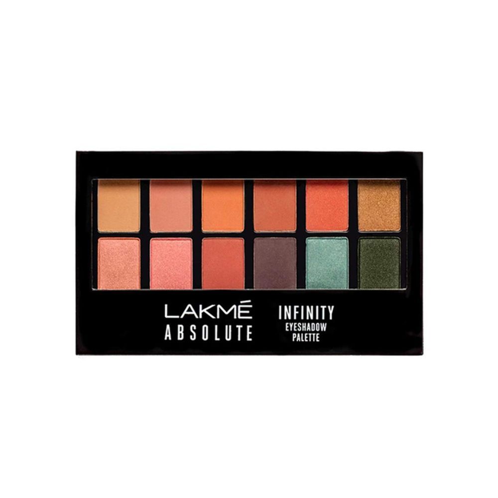 LAKME Absolute Infinity Eye Shadow Palette Matte Finish, Coral Sunset, 12g