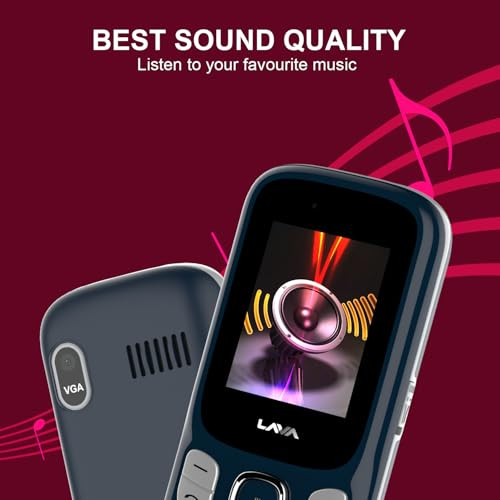 Lava A3 Torch Dual Sim Keypad Mobile Phone  1750mAh Big Battery  Quad Strip Torch  Slide Button  18 Large Display  Vibration Alert  7 Language Support Blue Silver