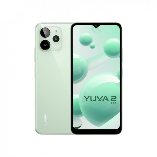 Lava Yuva 2 Pro (Glass Green, 4GB RAM, 64GB Storage)