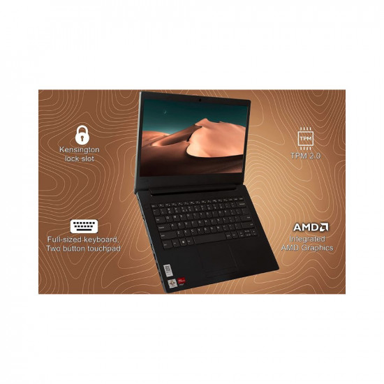 Lenovo E41-55 AMD 14-inch HD 220 Nits Antiglare Thin and Light Laptop (Athlon Silver 3050U/8GB RAM/256 SSD/Windows 11/Integrated AMD Graphics/Grey/1 Year Onsite/1.59 kg)
