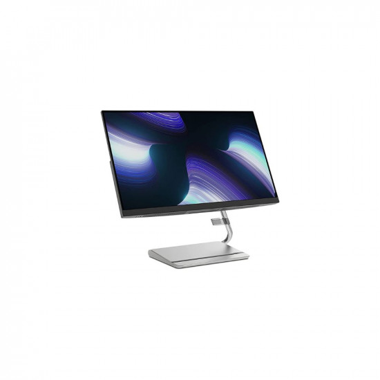 Lenovo Q-Series 60.5cm (24 Inch) FHD IPS Monitor | Height Adjustment, 2X3W Speakers, 75Hz, AMD FreeSync, HDMI, DP, Smart Display Customization & 100 Wireless Keyboard & Mouse Combo