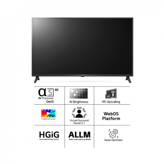 LG 108 cm 43 inches 4K Ultra HD Smart LED TV 43UQ7550PSF Ceramic Black