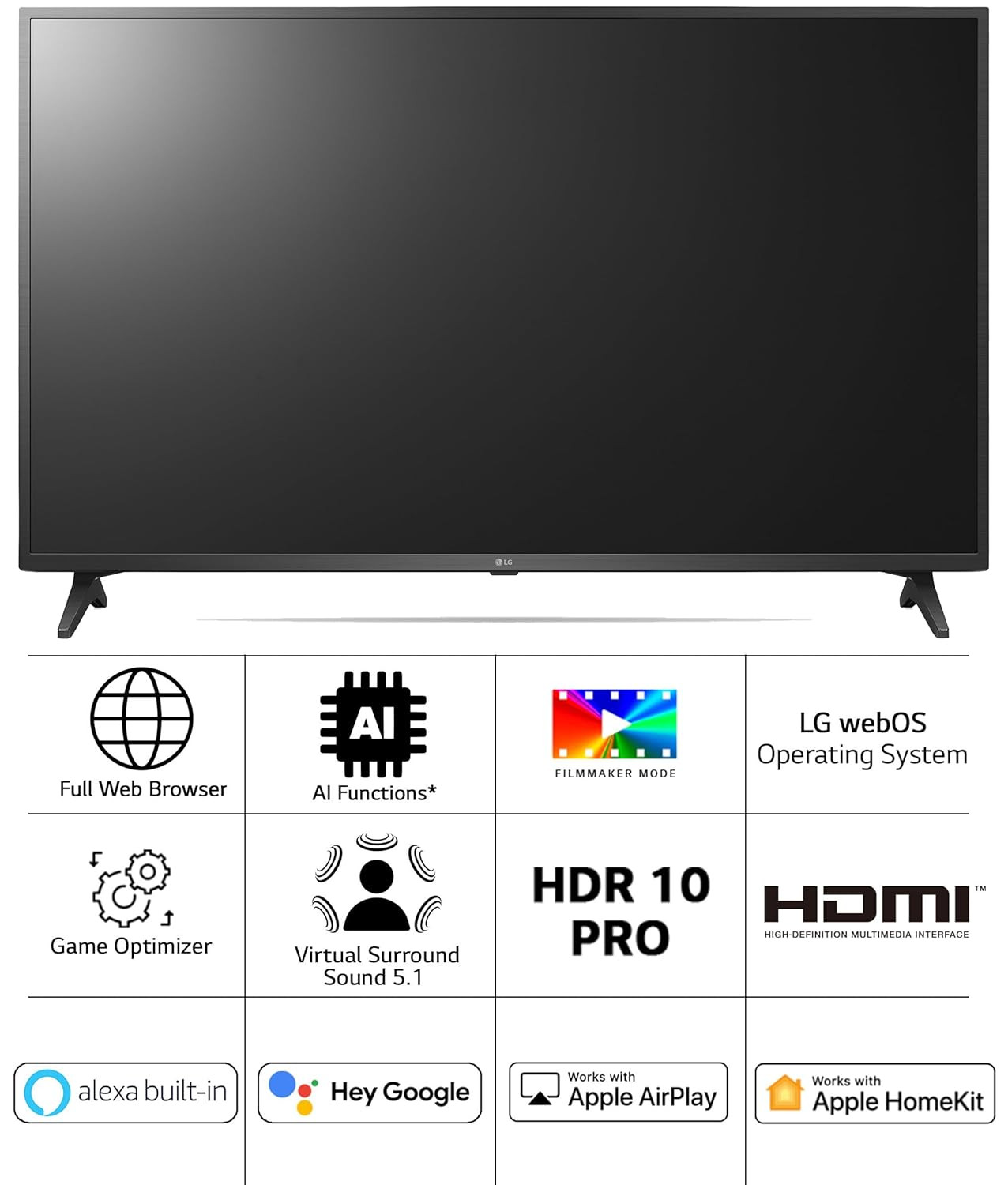 LG 139 cm 55 inches 4K Ultra HD Smart LED TV 55UQ7500PSF Ceramic Black