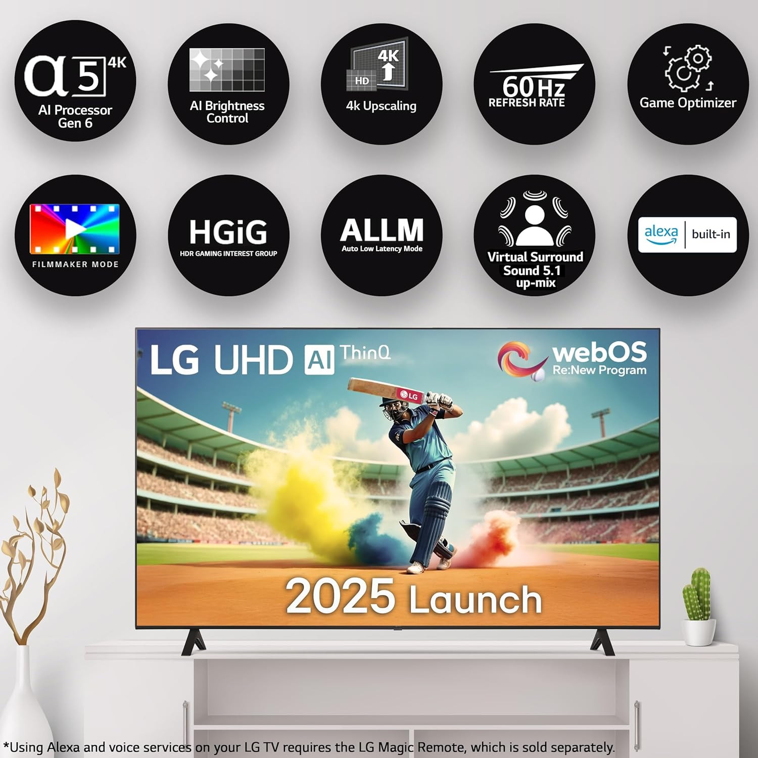 LG 139 cm 55 inches UR75 Series 4K Ultra HD Smart LED TV 55UR75006LC