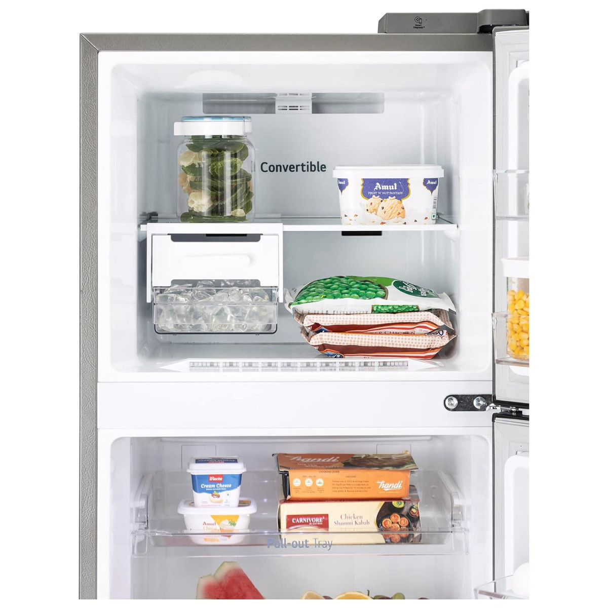 LG 246 L 3 Frost-Free Smart Inverter Compressor Double Door Refrigerator 2023 Model GL-S262SPZX Shiny Steel Convertible  Multi Air Flow Cooling