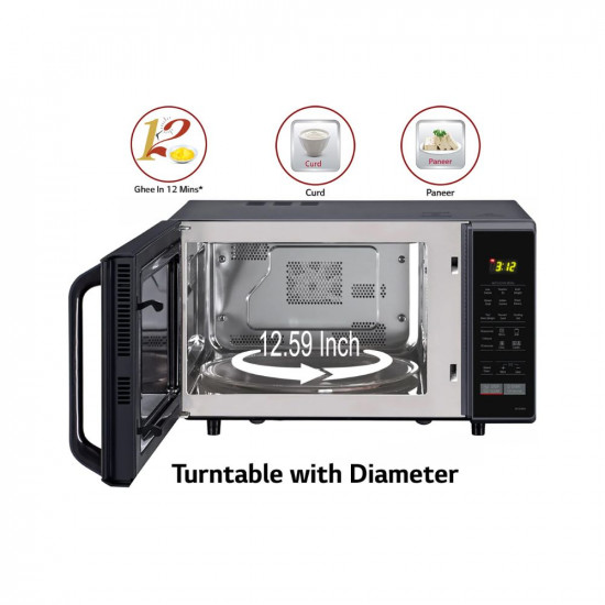 LG 28 L Convection Microwave Oven MC2846BV Black