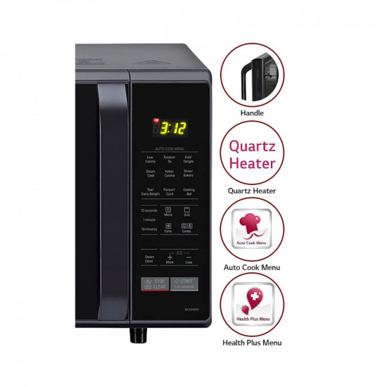 LG 28 L Convection Microwave Oven MC2846BV Black