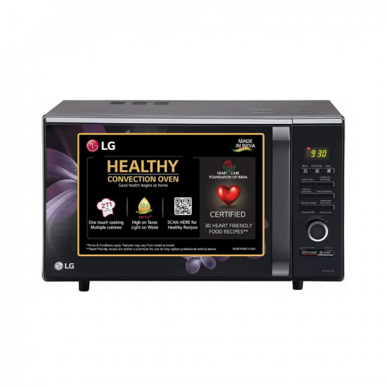 LG 28 L Convection Microwave Oven MC2886BPUM Floral Purple Diet Fry