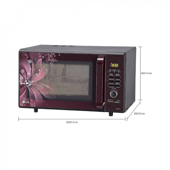 LG 28 L Convection Microwave Oven MC2886BRUM Black