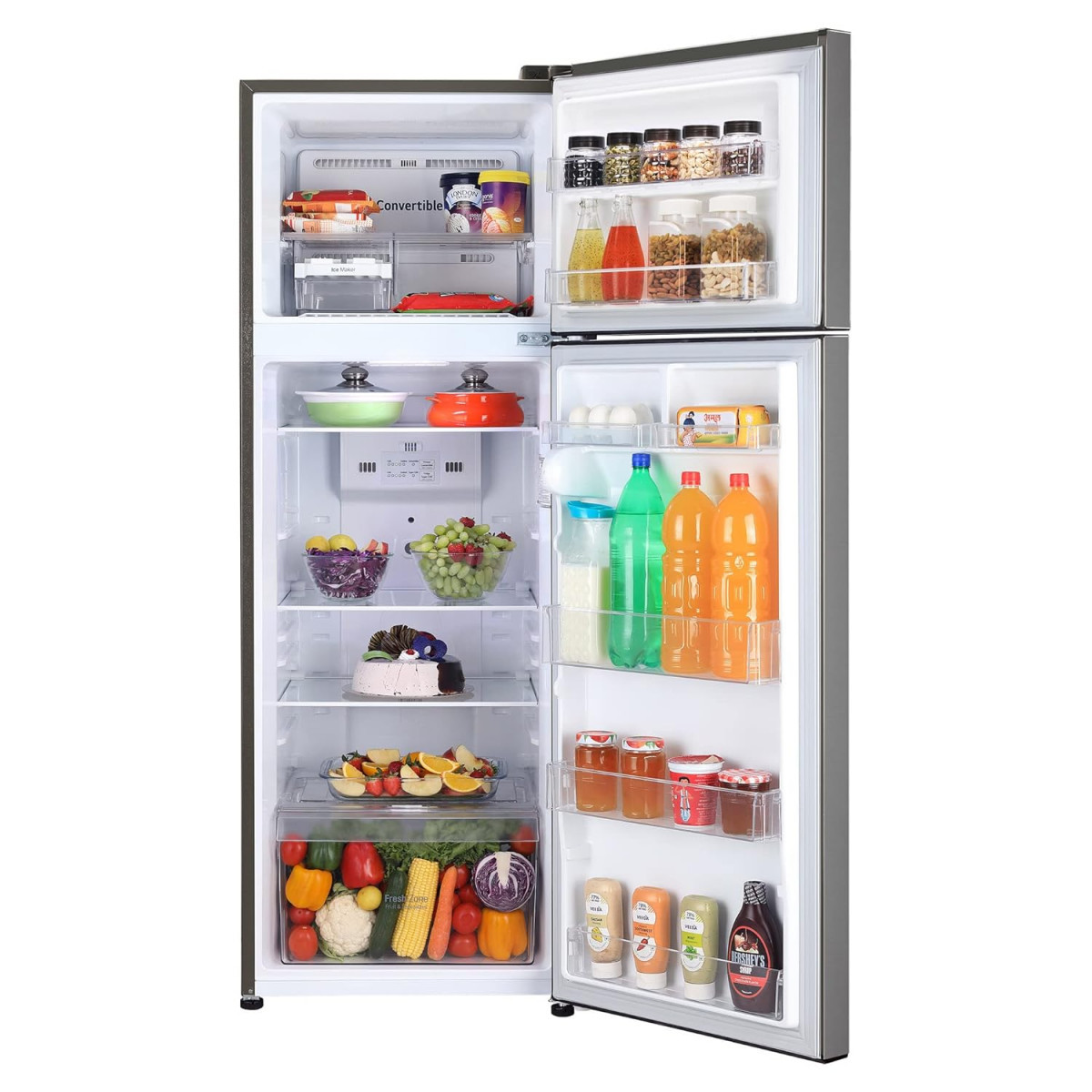 LG 308 L 3 Star Frost-Free Smart Inverter Double Door Refrigerator GL-S322RPZX Shiny Steel Convertible  Multi Air Flow 2022 Model