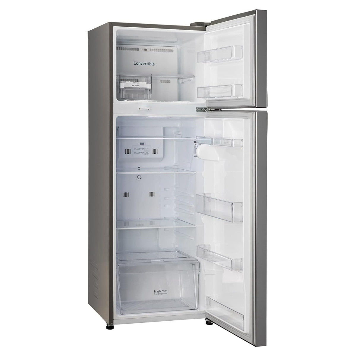 LG 308 L 3 Star Frost-Free Smart Inverter Double Door Refrigerator GL-S322RPZX Shiny Steel Convertible  Multi Air Flow 2022 Model