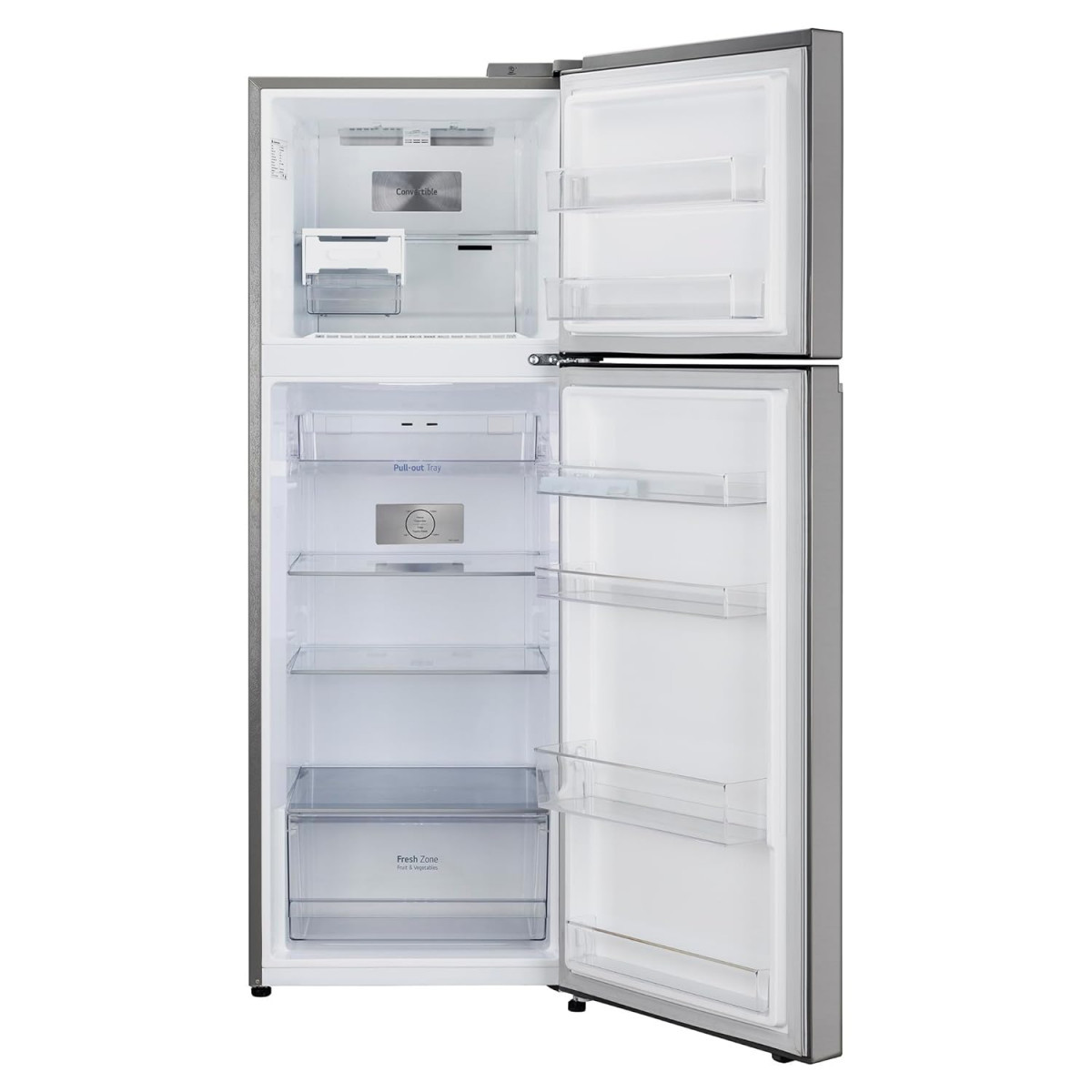 LG 343 L 3 Star Frost-Free Smart Inverter Double Door Refrigerator 2023 Model GL-S382SPZX Shiny Steel Convertible with Express Freeze