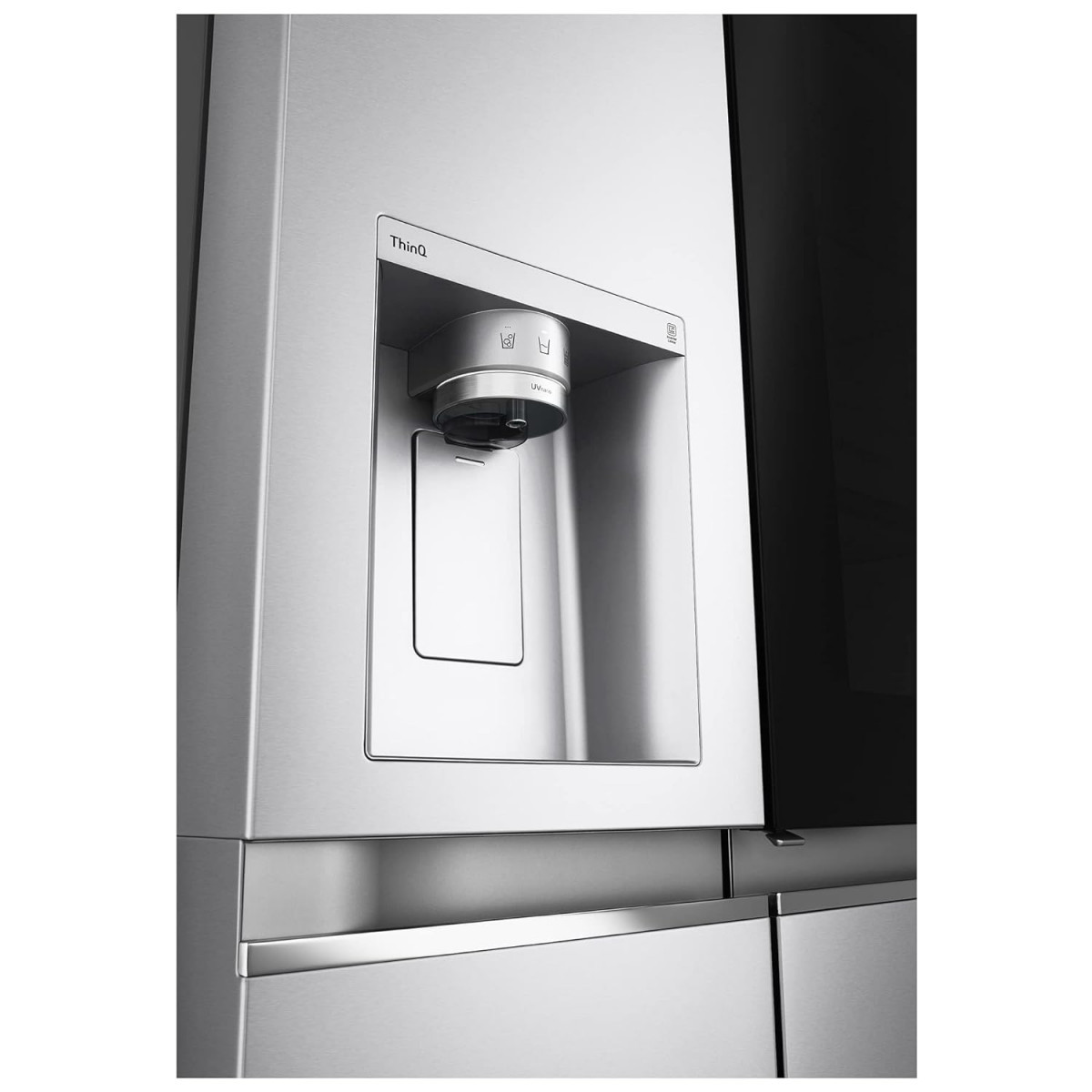 LG 674 L Frost-Free Inverter Linear Compressor Wi-Fi Side-By-Side Refrigerator GC-X257CSES Noble Steel Door Cooling Hygiene Fresh Water and Ice Dispenser with UV Nano 2022 Model