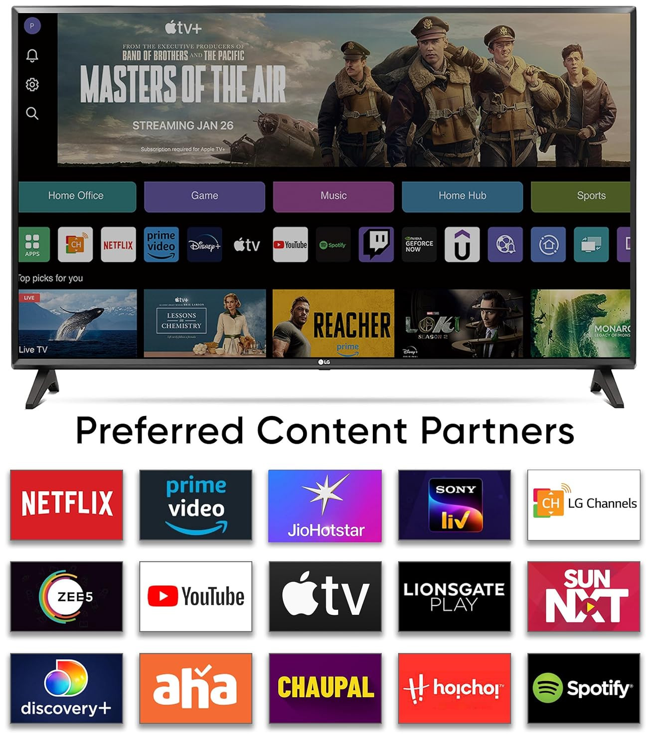 LG 80 cm 32 inches HD Ready Smart LED TV 32LM563BPTC Dark Iron Gray