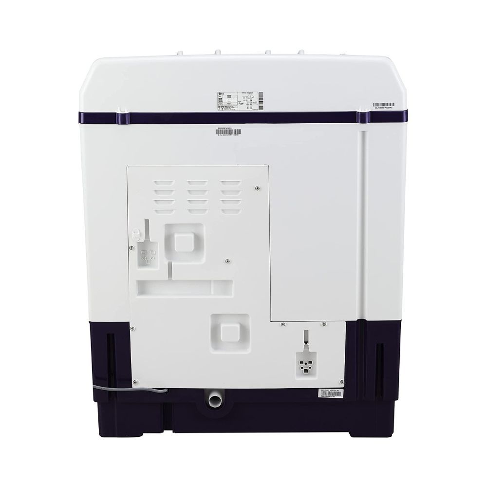 LG 8.5 Kg 5 Star Semi-Automatic Top Loading Washing Machine (P8535SPMZ, Purple, Roller Jet Pulsator), Large