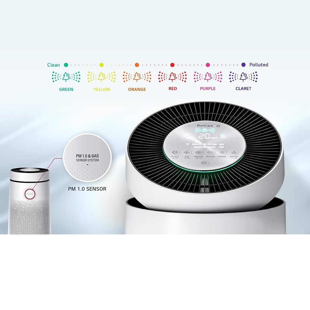 LG PuriCare AS60GDWT0 WiFi Enabled Air Purifier White HEPA Filter