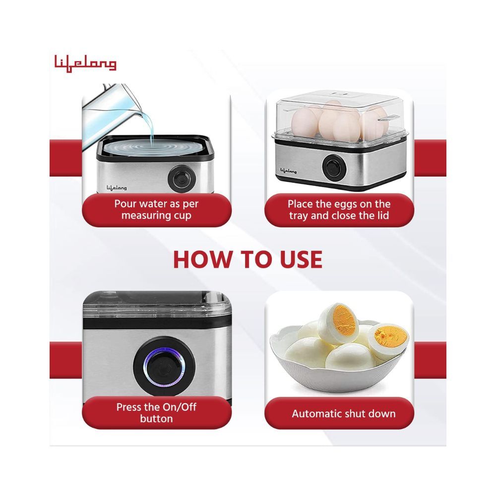 Lifelong 2-in1 Egg Boiler and Poacher 500-Watt
