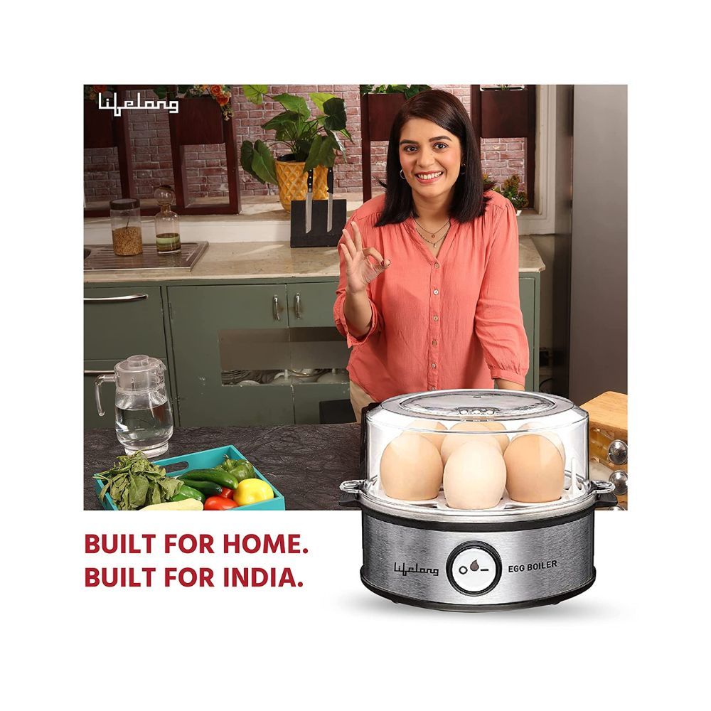 Lifelong Egg Boiler 360-Watt asy to clean 3 Boiling Modes Stainless Steel Body and Heating Plate
