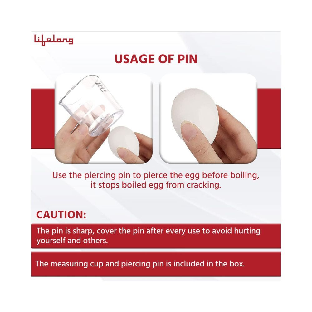 Lifelong Egg Boiler 360-Watt asy to clean 3 Boiling Modes Stainless Steel Body and Heating Plate