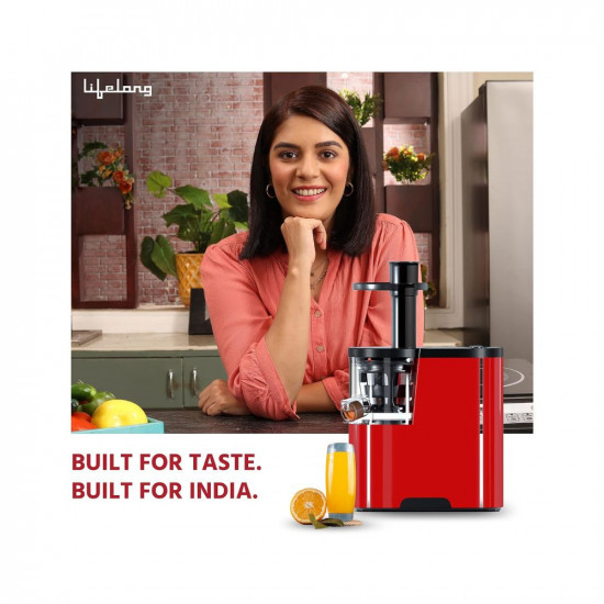 Lifelong Mastiquer Cold Press Slow Juicer All-in-1 Fruit  Vegetable Juicer 2 Years Warranty 180 watts