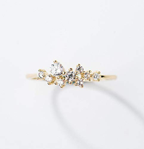 75% Plain 1inch 18K American Diamond Studded Gold Ladies Ring, 8g at Rs  12500 in Vasai Virar
