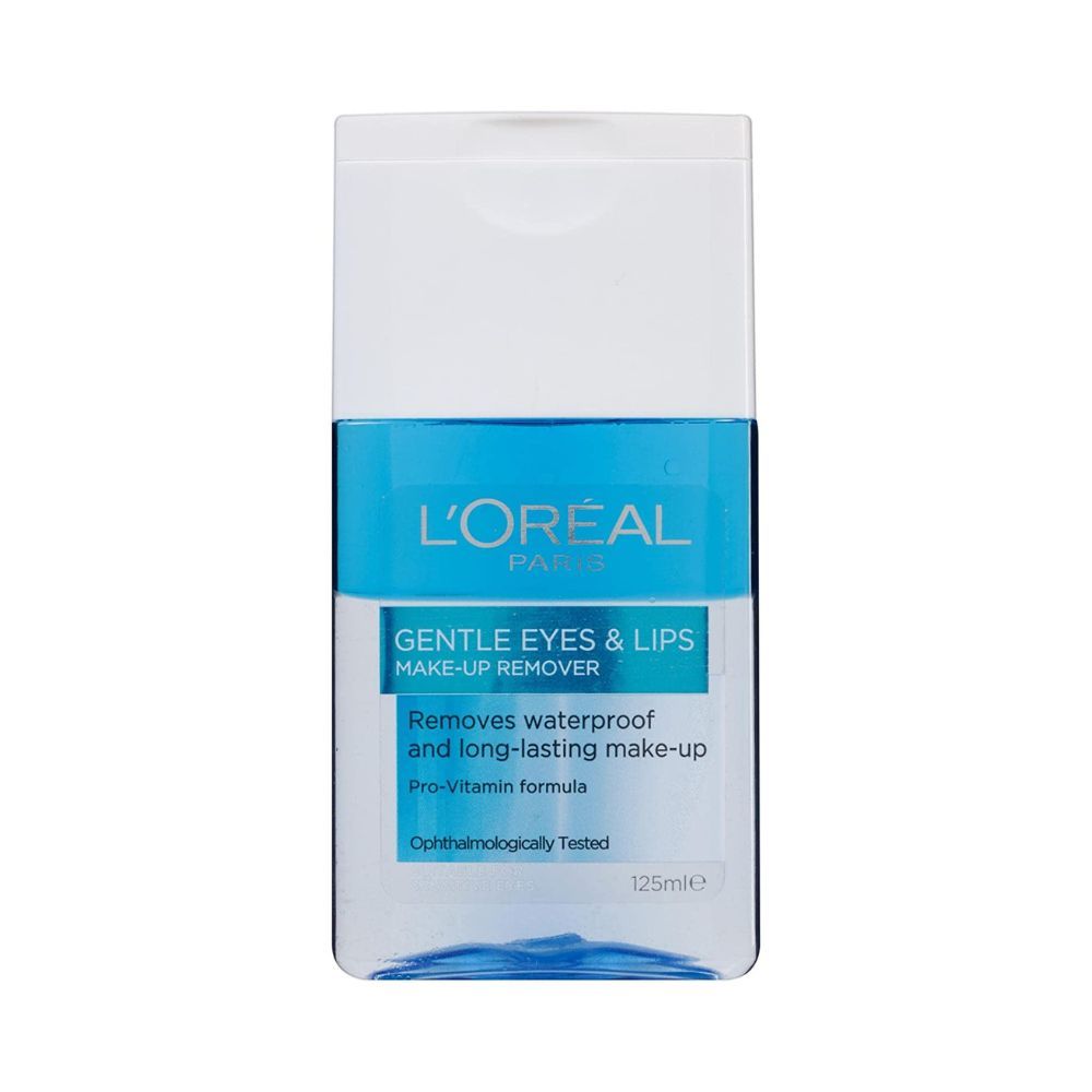 Loreall Paris Make-Up Remover, For Lips, Eyes and Face, Removes Waterproof makeup, Dermo Expertise, 125ml